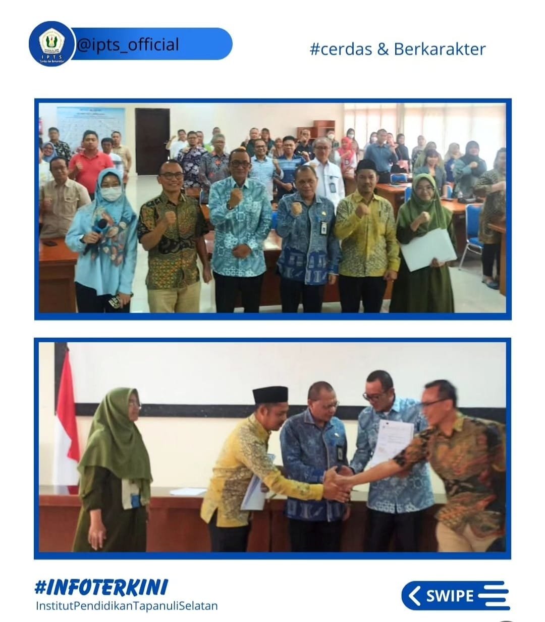 Rabu 7 Agustus 2024 Bapak Rektor IPTS Dr. H. Zulfadli, M.Pd menandatangani Kontrak Hibah Penelitian dan PkM Dikti Batch II dengan Bapak Kepala LLDIKTI 1 Prof. H. Saiful Anwar Matondang, M.A., Ph.D di Aula LLDIKTI Wilayah 1 Sumatera Utara.  Sebelumnya Pada Tanggal 20 Juni 2024 dilaksanakan Oleh Bapak Wakil Rektor 1 IPTS Mara Judan Rambey, S.E., M.E dan Dosen yg memengkan Hibah sejumlah 11 orang (8 Skema PDP, 1 Fundamental dan 2 PKM)